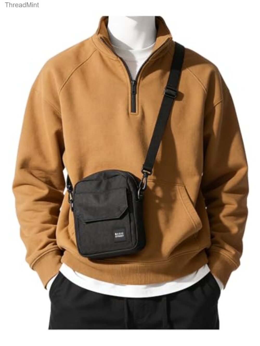 Small Crossbody Bag with Adjustable Strap for Travel, Nylon